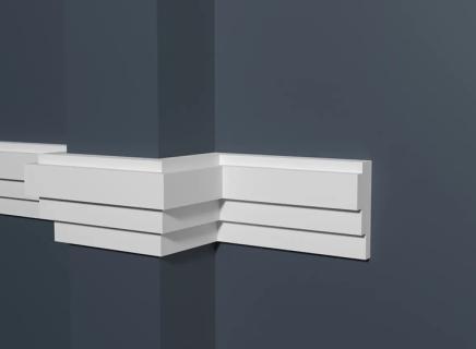 Молдинг Декор Дизайн белый под покраску DD625