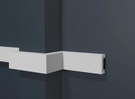 Молдинг Декор Дизайн белый под покраску DD626 (3 метра)