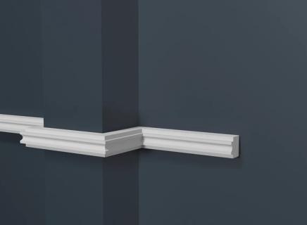 Молдинг Декор Дизайн белый под покраску DD627 (3 метра)