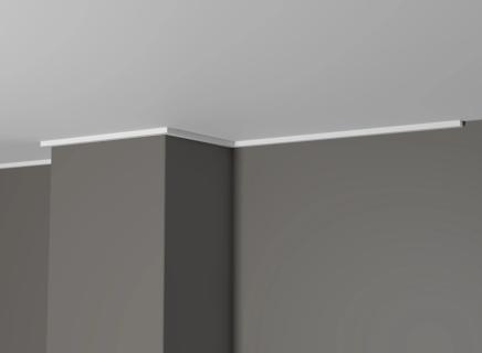 Плинтус Декор Дизайн Потолочный белый под покраску DD632