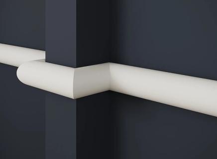 Молдинг Декор Дизайн белый под покраску DD634 (3 метра)