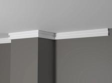 Плинтус Декор Дизайн Потолочный белый под покраску DD637 (3 метра)