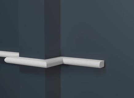 Молдинг Декор Дизайн белый под покраску DD638