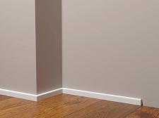 Плинтус Декор Дизайн Напольный белый под покраску DD638					