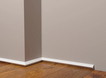 Плинтус Декор Дизайн Напольный белый под покраску DD642 (3 метра)