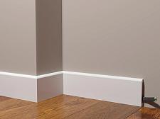 Плинтус Декор Дизайн Напольный белый под покраску DD706