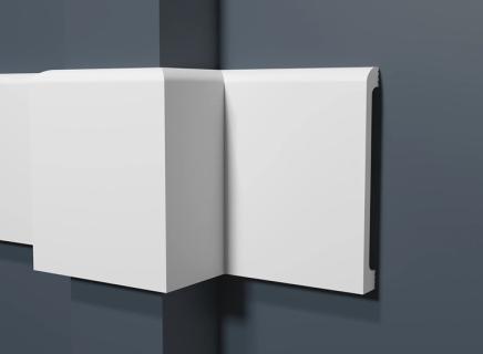 Молдинг Декор Дизайн белый под покраску DD707