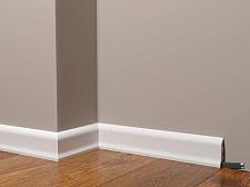Плинтус Декор Дизайн Напольный белый под покраску DD18					