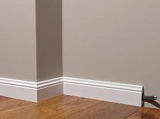 Плинтус Декор Дизайн Напольный белый под покраску DD27					