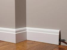 Плинтус Декор Дизайн Напольный белый под покраску DD102