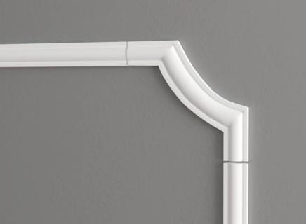 Угловой элемент для молдинга Декор Дизайн белый под покраску C1-157A