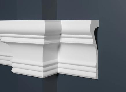 Молдинг Декор Дизайн белый под покраску DD604