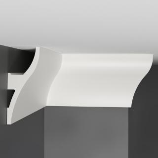 Плинтус Decomaster Потолочный гладкий из дюрополимера  A203