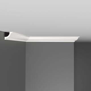 Плинтус Decomaster Потолочный гладкий из дюрополимера  D132М ДМ