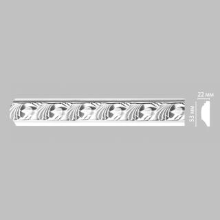 Плинтус Decomaster Молдинг с рисунком из полиуретана  98102F гибкий