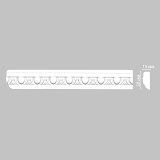 Плинтус Decomaster Молдинг с рисунком из полиуретана  98202F гибкий