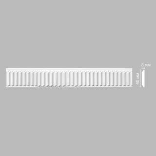 Плинтус Decomaster Молдинг с рисунком из полиуретана  98642