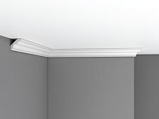 Плинтус Decomaster Потолочный гладкий из полиуретана  96230F гибкий