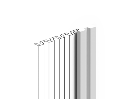 Финишный молдинг для панели Hiwood LF201B NP 2700х34х11мм