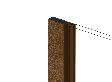 Финишный молдинг для панели Hiwood LF124A G387 2700х42х12мм