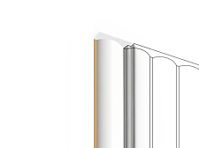 Финишный молдинг для панели Hiwood LF139A W49G 2700х34х12мм