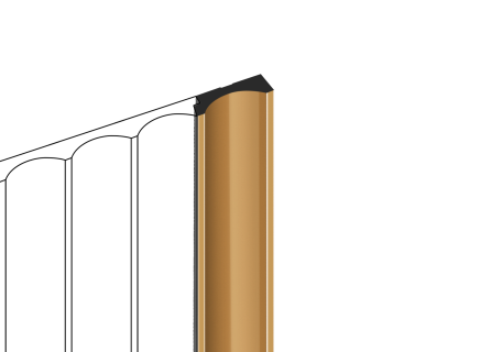 Финишный молдинг для панели Hiwood LF139B G365 2700х32х12мм