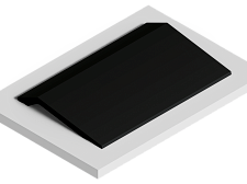 Стеновая панель Hiwood LV141 BK однотонная 2700х116х17,5мм