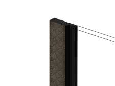Финишный молдинг для панели Hiwood LF124ALE1 BR497K 2700х42х12мм