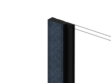 Финишный молдинг для панели Hiwood LF124ALE1 BU28K 2700х42х12мм