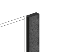 Финишный молдинг для панели Hiwood LF124BLE1 GR27K 2700х31х12мм