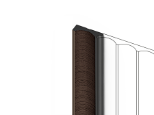 Финишный молдинг для панели Hiwood LF139A BR354 2700х34х12мм