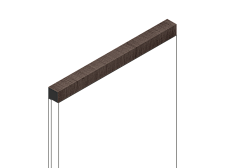 Молдинг для панели Hiwood D12V1 BR354 2700х12х12мм