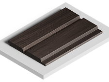 Стеновая панель Hiwood  LV123 BR395 под дерево 2700х120х12мм