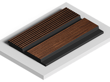 Стеновая панель Hiwood  LV123 BR396K под дерево 2700х120х12мм