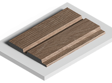 Стеновая панель Hiwood  LV123 BR416 под дерево 2700х120х12мм