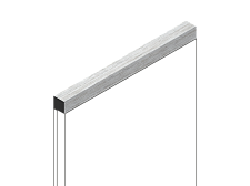 Молдинг для панели Hiwood D12V1 GN68 2700х12х12мм